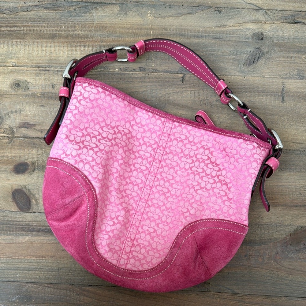 Vintage Coach Y2K Pink Shoulder Bag
